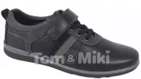 Туфли (полуботинки) Tom-Miki 7654-А школьные для мальчиков черные